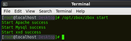 启动Apache,MySQL,xxd服务