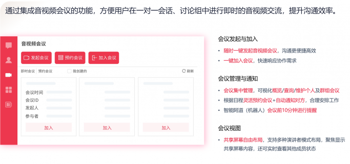 军工场景私有化音视频会议系统